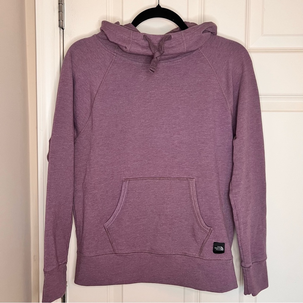North Face Women's Pullover Hoodie Long Sleeve, Cowl Neck, Purple, Size‎ Small